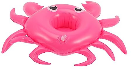 ifundom 4piezas Flotadores para Bebidas De Piscina Dibujos Animados Posavasos Inflable Colores Vibrantes