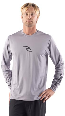 Long Sleeve Rashguard - UPF 50+ Sun Protection Surf Shirt, Loose Fit Rash Vest