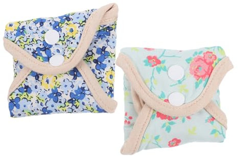 Healeved Washable Sanitary Pad Menstrual Panty Liner Reusable Sanitary Napkin Cotton for Women Random Style