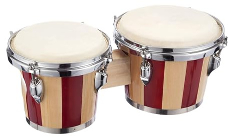 Zunishaone Bongo Drum, Bongo Drum per bambini | Strumento a tamburo manuale in legno | Bongos da 6 e 7 pollici per bambini adulti principianti, strumenti a percussione educativa