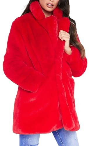 Vestes chaudes pour femmes, manteaux d'hiver chauds en fausse fourrure avec doublure intérieure et boutons, veste élégante et duveteuse