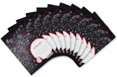 Landré Schulheft A5, 16 Blatt, Lineatur 5, kariert, 10 Stück