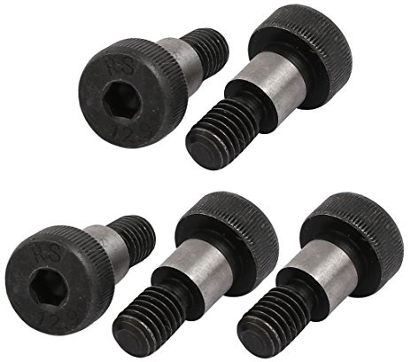 sourcing map 5pcs 40Cr Boulon D'épaule 10mm Ø 10mm long épaule M8x13mm