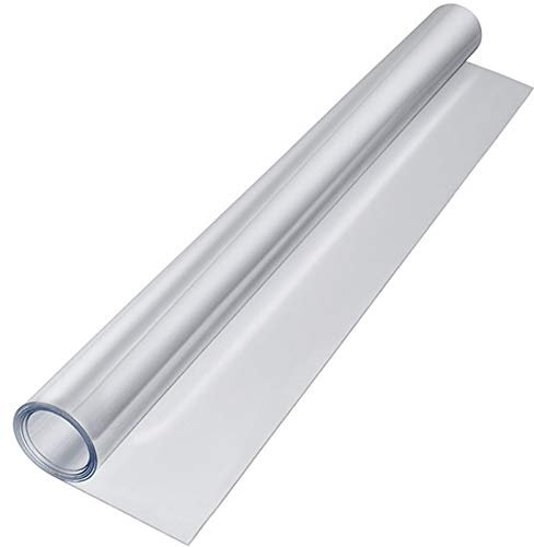 WUZMING Klar Stuhlmatte, Schwerlast Bodenschutzmatte PVC rutschfest Bürostuhlunterlage Transparent, Für Harte Oberflächen (Color : Clear-1mm, Size : 115x240cm)