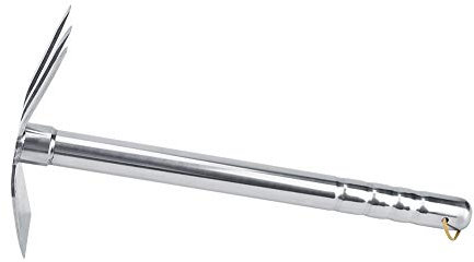 Mini rastrillo con Mango de Goma, rastrillo de Garra Corta, Herramienta de jardinería para Cultivo al Aire Libre Herramienta