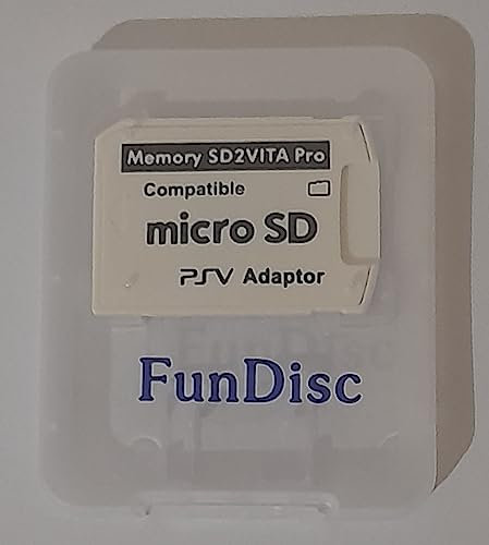 FunDisc Ultimate Version SD2Vita 5.0 Memory Card Adapter, PS Vita PSVSD Micro SD Adapter PSV 1000/2000 PSTV FW 3.60 HENkaku Enso System