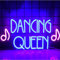 FINOTI Dancing Queen Led Neon Sign Christmas Party Neon Lights Wall Mounted Night Light for Teen Room Gamer Gaming Bar Party Unique Gift Bedroom Bar Room Art USB With Switch