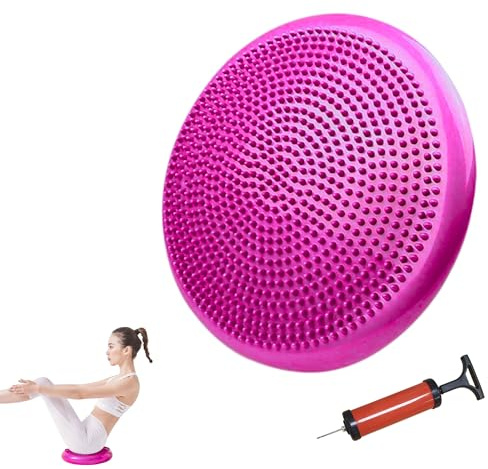 Coussin d'Équilibre. Yoga, Pilates, Disque de Fitness Pneumatique Antidérapant. Oreiller Gonflable pour Améliorer la Posture. Disque pour Entraîner la Stabilité.