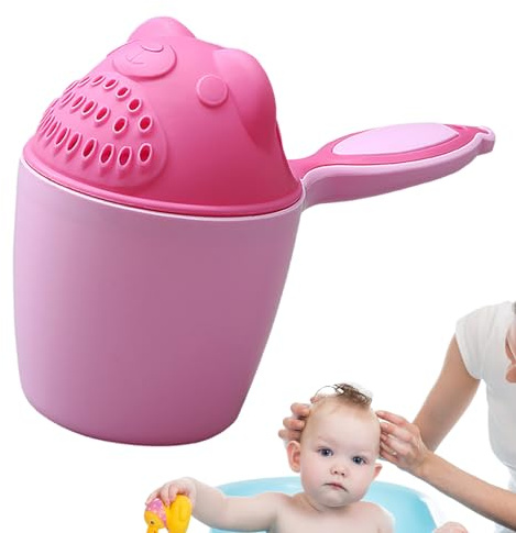 Sirseon Shampoo-Spülbecher, Badebecher zum Ausspülen der Haare,Kreativer Baby-Spülbecher, Wasserfall-Spüler - Baby-Haarwaschbecher, Augenschutz, niedlicher Tierbecher für Kleinkinder, Kinder, Jungen,
