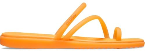 Crocs Women Sandal, Miami Frosted Toe Loop, Orangesicle, 8 UK Women