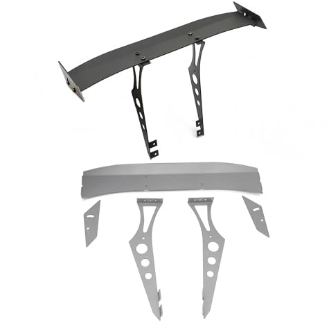 RC Metal Tail Wing Rally Car Rear Spoiler for 1/10 RC TT02 XV01 HSP94123 PTG2 Universal Upgrade Parts