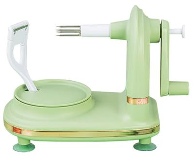 Éplucheur de pomme rotatif à manivelle - Multifonction - Pour la cuisine - Outil d'épluchage efficace et sans effort pour un usage domestique