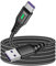2 Meter USB C Charger Cable with Pilot Lamp, 5A Fast Type C Charging & 480Mbps Data Transfer, USB-A to USB-C, Super Fast Braided Charger Cable Charging for Apple, Samsung, Huawei, PS5, Switch