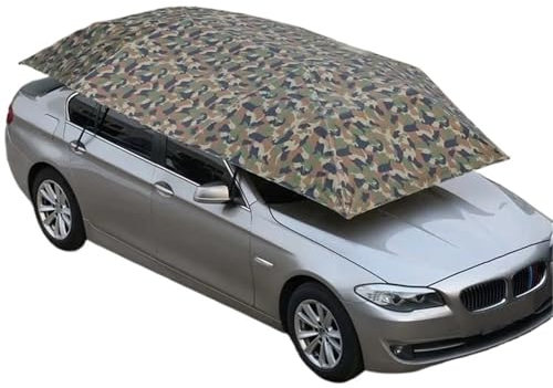 SRKATI Cochera Exterior Sombrilla para Coche, Carpa para Picnic, Aislamiento térmico, toldo, sombrilla para vehículo, Resistente al Viento, Oxford (Solo Tela) Carpa de Garaje(4500mm Multi-Colored)