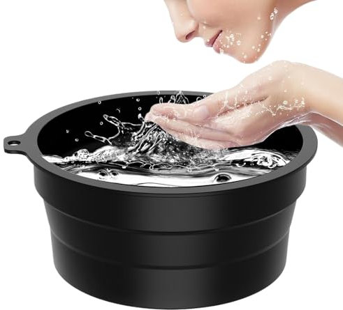 Bol De Glace En Silicone Pour Le Visage, Bol Pliable Avec Bac À Glaçons Intégré, Outil De Beauté Raffermissant P-our La Peau, Bassin Lavage Pliable, Pour Maison, L'hôtel, Vacances