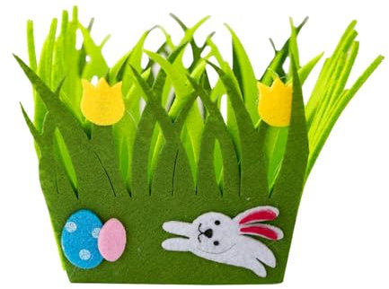 Cesta de Pascua no tejida fácil de usar, color brillante para fiestas y adecuada para uso doméstico y jardín de infantes