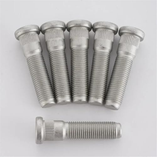 Compatible Con Tesla para model 3 SXY Pernos de estría de Para cubo de rueda Tornillo M14x1.5 Diámetro de estría 15,8 mm Longitud 57 mm tornillos de rueda