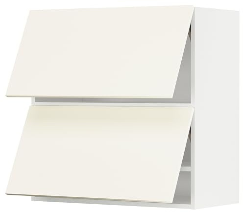 ProTuning METOD vägghytt horisont 2 dörrar med push-open, vit/Vallstena vit, 80 x 80 cm