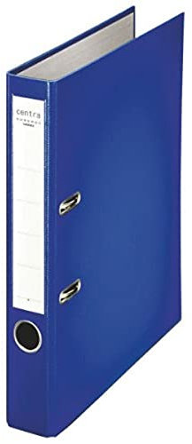 Centra 231132 Standard-Ordner (grauappe RC, mit PP-Folie kaschiert, A4, 5,2 cm Rückenbreite, Chromos) blau