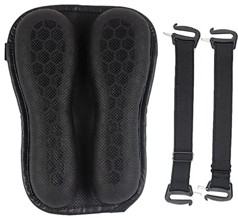 Asiento Motocicleta | Almohadillas Gel para Asiento Trasero Moto | Alfombrilla Asiento Mosaico, Espacio Bolsa Aire Transpirable, Accesorios conducción