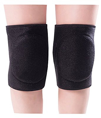 Sports Dance Dance Yoga Fitness Squat Knee Protection Knee Pads for Boys and Girls Sponge Thick Tightening, black
