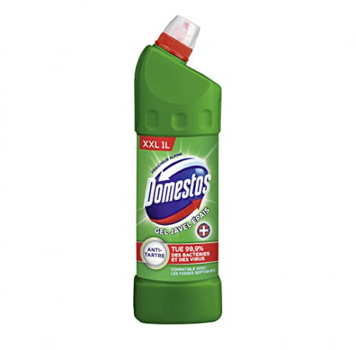 Domestos - Alpine 1L Gel med blekmedel - set om 4 - priser - snabb leverans till storstads Frankrike inom 3 öppna dagar
