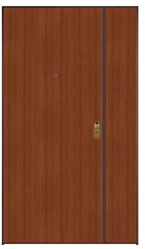 Porta blindata ingresso 883 2 ante 900+300x2100 dx colore Mogano/Bianco Di.Bi. Porte Blindate srl