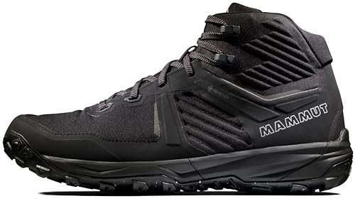Mammut Ultimate III Mid GTX Men | Trekkingschuhe für Herren, Outdoor Wanderschuhe, Trekking- & Hikingschuhe, wasserdichte Bergschuhe, Gore-Tex Schuhe, Sportschuhe | Black, 9.5