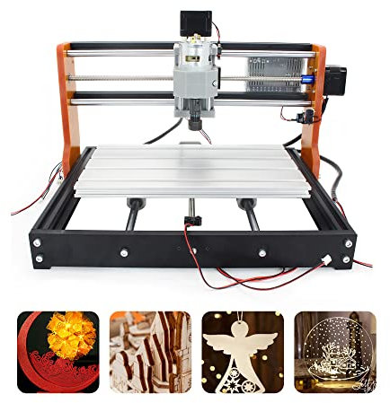 RATTMMOTOR CNC Engraving Machine 3018 Pro, 3 Axis Engraving Milling Machine Working Area 300 x 180 x 45 mm, GRBL Control for DIY Wood PVC PCB DIY Engraver