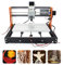 RATTMMOTOR 3 Axis CNC Milling Machine, 3018-Pro Upgrade CNC Engraving Machine GRBL Control, Mini 3018-Pro CNC Router with X Y Z Axis Limiter + Emergency Off Function for DIY Acrylic PVC PCB Wood
