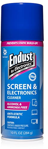 Endust for Electronics; Anti-Static Screen & Electronics Multi-Surface Cleaning Spray; Foaming, Streak & Residue Free; Ammonia & Alcohol Free, Oil & Wax Free; 10 oz. Aerosol (096010)