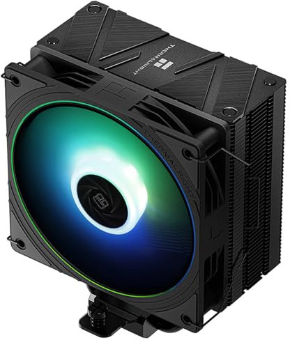 Thermalright Assassin Spirit 120 EVO - Enfriador de CPU negro, ventilador PWM silencioso ARGB de 120 mm, enfriador de aire de CPU, 4ª tecnología AGHP, compatible con Intel lga1700/1150/1151/1200, AMD