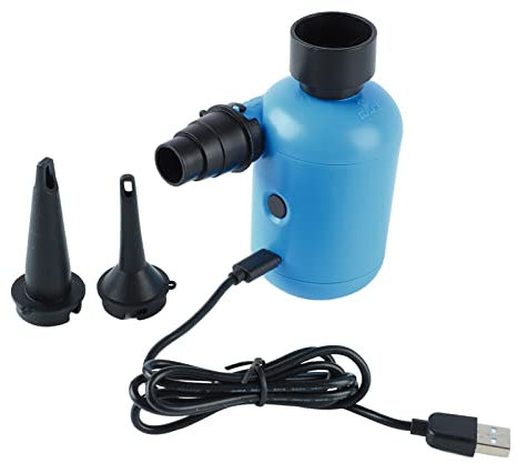 HERCHR USB-Luftpumpe, Elektrische Luftpumpe, Tragbare Inflator-Deflator-Pumpe, Luftmatratzenpumpe Für Camping, Schwimmen, Boot, Schwimmfloß