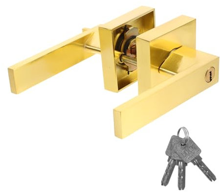 Angoily 1set Maniglie Per Porta Serratura Privacy Per Interni Manopola e Leva Per Porta Da Camera Da Letto Design Elegante e Sicuro e Utilizzare