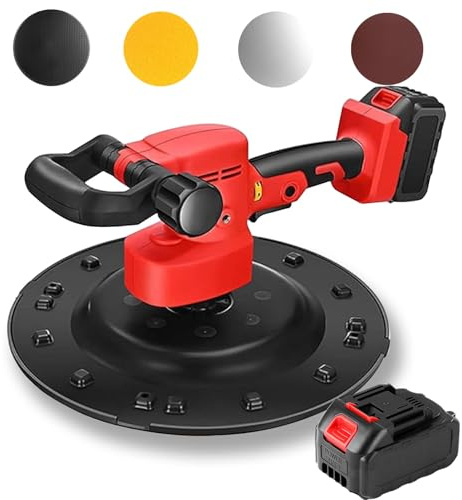 Lucidatrice elettrica per calcestruzzo – Motore in rame puro, regolazione a 6 velocità, miscelatore portatile per levigatura pareti in cemento