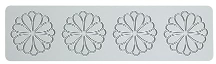 LLLmhuaa Flor hueca de silicona para chocolate, caramelo, cordones, pétalos, fondant, decoración de tartas, magdalenas, molde para hornear, decoración de pasteles, pétalos, modelado, decoraciones de