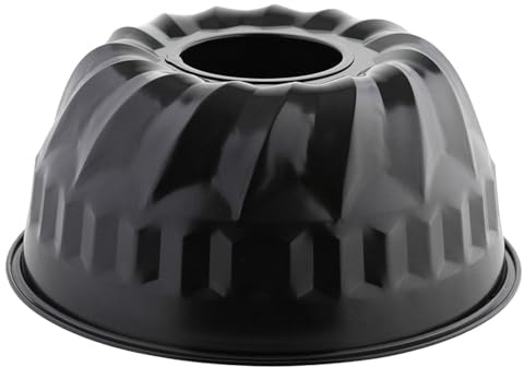 axentia Bundform schwarz, antihaftbeschichtete Kuchenform, Backform aus Carbonstahl Ø 22 cm