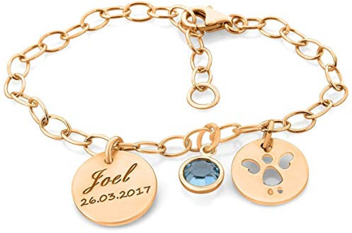 Taufarmband Mädchen Gravur Taufschmuck personalisiert Armband zur Taufe Geburt Schmuck mit Gravur Armkettchen für Baby und Kinder Kinderarmband Patenkind Schutzengel