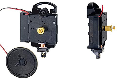 Hermle 2214 - Meccanismo a pendolo al quarzo, ideale per autoproduttori di orologi, battito Bim-Bam o Westminster selezionabile