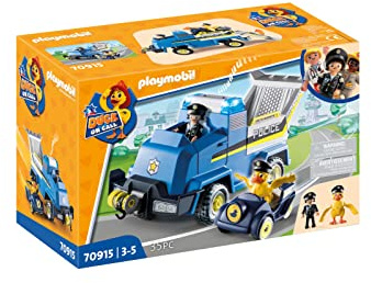 PLAYMOBIL Duck ON Call 70915 Veicolo di Soccorso della Polizia, con luci e Suoni, Giocattoli per Bambini dai 3 Anni