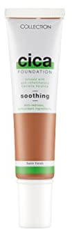 Collection Cosmetics Hydrating Medium Coverage Cica Foundation Infused with Anti-Redness, Vegan Foundation, 30ml, Honey
