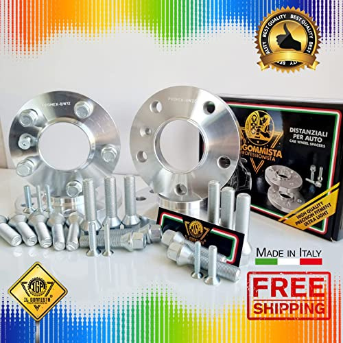 IGP 4 DISTANZIALI 16 + 20 mm 5x110 65.1 + 20 BULLONI compatibili con ALFA ROMEO GIULIETTA tutte OK AUTO RUOTA CERCHI IN LEGA