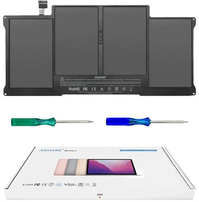 ASMARK MacBook Air A1466 Akku für 13-Zoll A1369(2010,2011) A1466(2017,2015,2014,2013,2012) Batterie A1377/A1405/A1496 Laptop Battery