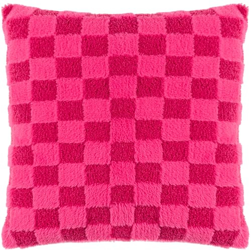 furn. Heya Home Check It Boucle Fleece Kissenbezüge, Pinky Crush