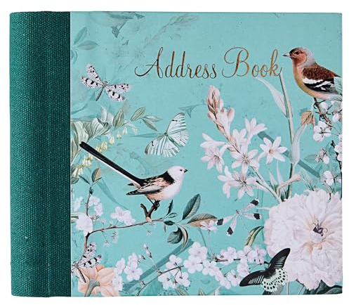 Design By Violet Apple Blossom Address Book Telephone Book Journal Organiser 520 Spaces Hard Back Cover Contemporary Design Gift Present 15cm x 17cm