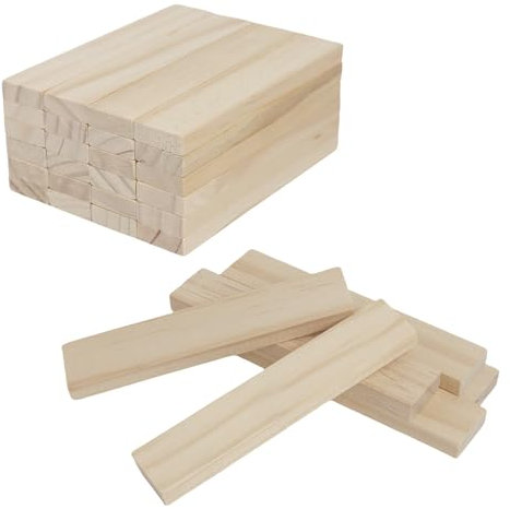 30 Stück Bastelholz Klötzchen aus Eichenholz für DIY-Projekte, Dekoration und Bau, 100x20x7 mm, Natürliche Holzleisten für Heimwerker, Kreative Holzstäbchen für Handarbeit und Vertäfelung