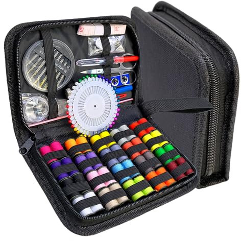 Nähset,40 Spulen Faden,Nähset Reise mit Nähzubehör, mit 80er Nähzubehör Set, mit Nähgarn Nähnadeln Schere Maßband für Anfänger,Reisende, Verwandte und Freunde