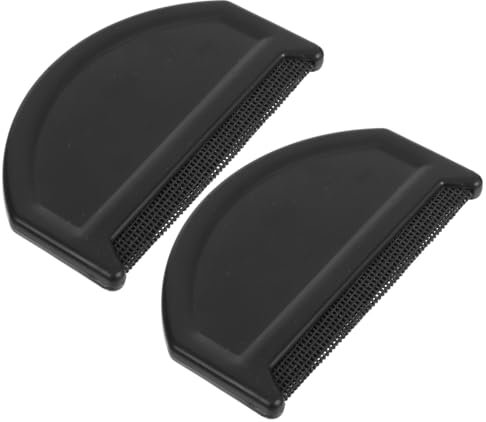 Healeved 2pezzi Rullo Antipelucchi in Plastica Nero Pz per Rimuovere Pelucchi dai Tessuti di Lana Maglioni Depilatore Riutilizzabile per Vestiti Bucato Pettine per Pulizia