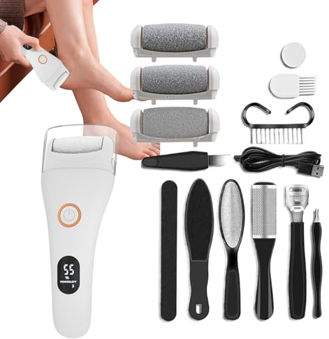 Quitacallos eléctrico para pies | Levanta talones eléctrico | Recargable inalámbrico robusto para herramienta de manicura y