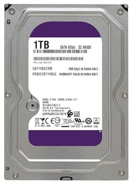 JXCHSWOU 500 GB övervakningshårddisk, 1 TB, 2TB, 3TB, 4TB, säkerhetssystem, DVR-videobandspelare, NVR, CCTV, HD-hårddisk (4TB)
